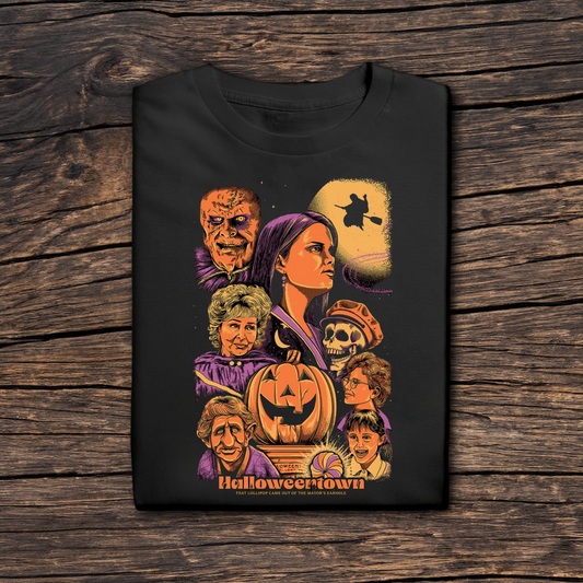 Halloween Town Graphic T-Shirt | 100% Cotton | Hand-Pressed DTF Graphic | Comfy Casual Tee