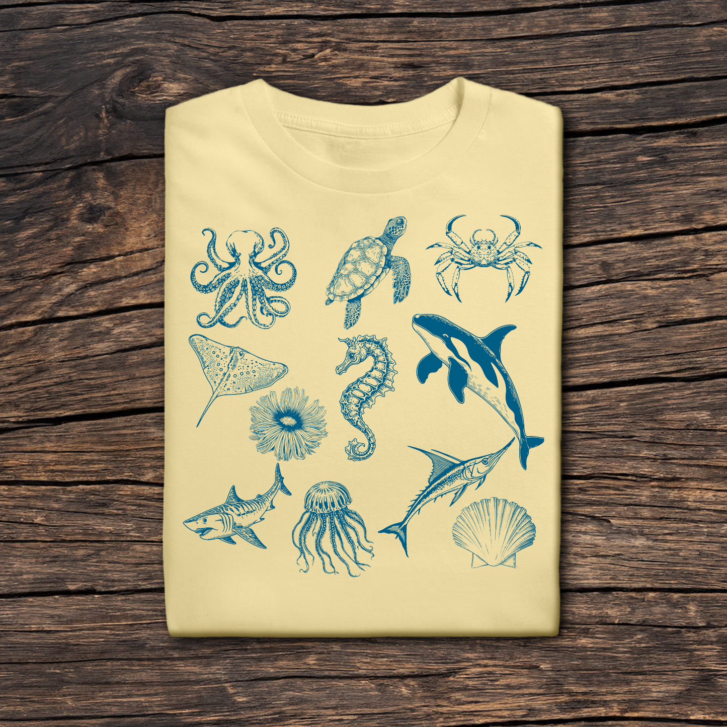 Vintage Sea Animals T-Shirt